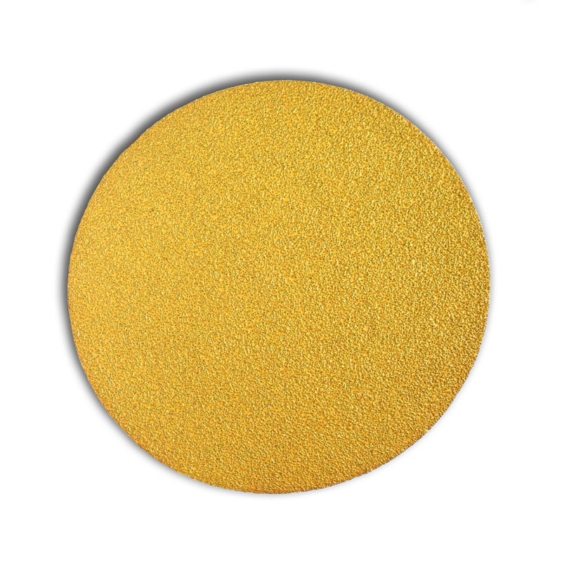 STARCKE Premium 8 Inch No Hole Hook and Loop Grip Sanding Discs - Gold Aluminum Oxide - for Wood, Auto Body, Paint, Primer, Metal, and Plastics (25 Pack, 80 Grit) - Image 1